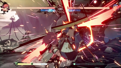 画像ギャラリー No.005のサムネイル画像 / 「GUILTY GEAR -STRIVE-」，梅喧のプレイフィールを紹介。守りのバトルスタイルはそのままに，新たな武器となる“連結”を獲得