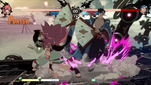 画像ギャラリー No.009のサムネイル画像 / 「GUILTY GEAR -STRIVE-」，梅喧のプレイフィールを紹介。守りのバトルスタイルはそのままに，新たな武器となる“連結”を獲得