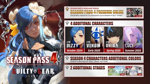 画像ギャラリー No.002のサムネイル画像 / 「GUILTY GEAR ‐STRIVE‐」，ディズィー，ヴェノム，ユニカ，ルーシーが参戦決定。シーズン4の参戦キャラクターが一挙公開に
