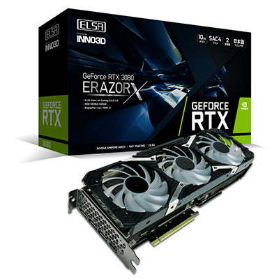 画像ギャラリー No.001のサムネイル画像 / ELSA，INNO3D製のRTX 3080搭載カードを10月中旬に発売