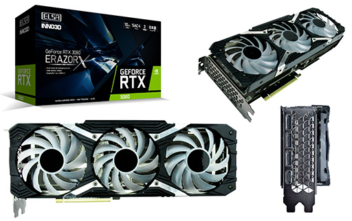 画像ギャラリー No.002のサムネイル画像 / ELSA，INNO3D製のRTX 3080搭載カードを10月中旬に発売