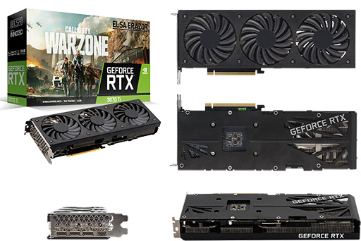 画像ギャラリー No.004のサムネイル画像 / ELSA，独自クーラー搭載のRTX 3080 Ti/3070 Tiカードを発売