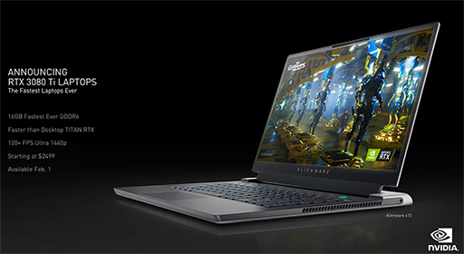 画像ギャラリー No.004のサムネイル画像 / NVIDIA，デスクトップPC向けGPU「GeForce RTX 3050」やノートPC向け「GeForce RTX 3080 Ti/3070 Ti」を発表