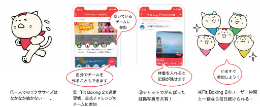 画像ギャラリー No.003のサムネイル画像 / 「みんチャレ」，“Fit Boxing 2で運動習慣”公式チャレンジの提供を開始