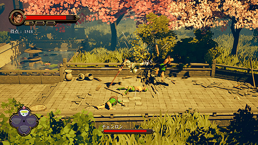 画像ギャラリー No.003のサムネイル画像 / 「ナインモンキー 功夫の秘儀」（Switch/PS4）は3月18日リリースへ。仇討ちのためカンフーで戦う，協力プレイ対応のベルトスクロールACT