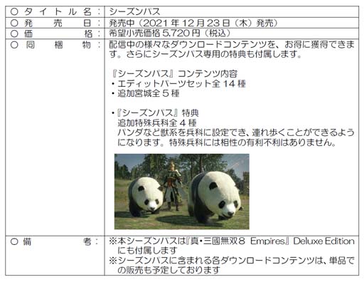 画像ギャラリー No.004のサムネイル画像 / 「真・三國無双8 Empires」，ダウンロードコンテンツ第5弾“追加宮城”が本日配信スタート