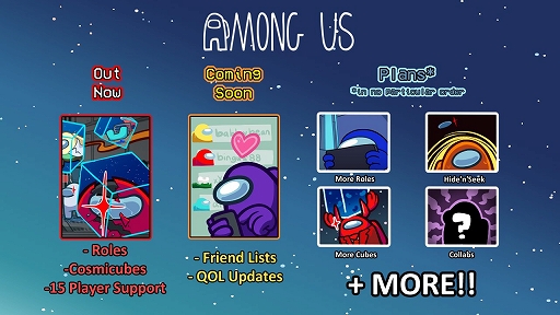 画像ギャラリー No.001のサムネイル画像 / 「Among Us」の2022年ロードマップが公開に。“フレンドリスト”は優先的に実装予定,さらなるロール追加の計画も