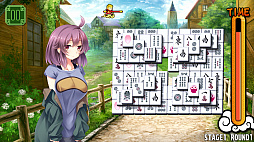 画像ギャラリー No.005のサムネイル画像 / 麻雀ソリティア「Pretty Girls Mahjong Solitaire [GREEN]」がSteamで本日リリース。プリミナ，スミレなど新たに5人の美少女が登場