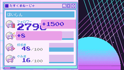 画像ギャラリー No.019のサムネイル画像 / 「NEEDY GIRL OVERDOSE」の配信がSteamで本日スタート。承認欲求強めの女の子を人気配信者になるよう育てる育成・生活アドベンチャー
