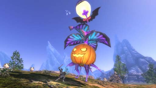 画像ギャラリー No.002のサムネイル画像 / 「ETERNAL」，ハロウィンイベント“巨大生物掃討作戦”にフィールドボス「オレンジカボチャ」が登場