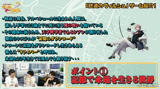 画像ギャラリー No.009のサムネイル画像 / 八代 拓さん＆小林千晃さんが乙女ゲームの世界をアテンド！　「八代＆小林のゲームツーリズム♪ 〜Presented by オトメイト〜」初ゲスト配信回をレポート