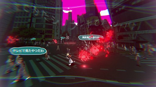 画像ギャラリー No.009のサムネイル画像 / 「新すばらしきこのせかい」のプレイ映像と体験レポートをお届け。バッジによる斬新なバトルと，作り込まれた渋谷の街並みに注目