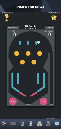 画像ギャラリー No.001のサムネイル画像 / 終わりなき暇つぶし。スマホ向けピンボール「Pincremental」を紹介する「（ほぼ）日刊スマホゲーム通信」第2456回