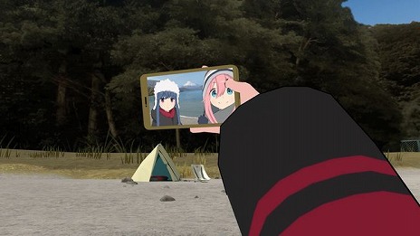 画像ギャラリー No.002のサムネイル画像 / 「ゆるキャン△ VIRTUAL CAMP」の本栖湖編，麓キャンプ場編が2021年に発売。リンやなでしこと一緒にVRキャンプを楽しめる
