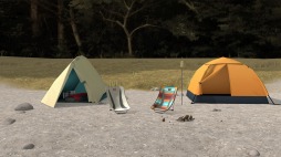 画像ギャラリー No.003のサムネイル画像 / 「ゆるキャン△ VIRTUAL CAMP 〜本栖湖編〜」が本日リリース。続編「麓キャンプ場編」のメインビジュアルが公開に