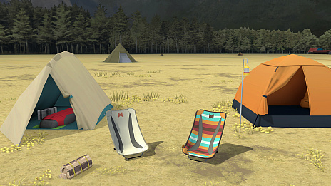 画像ギャラリー No.009のサムネイル画像 / 「ゆるキャン△ VIRTUAL CAMP 〜麓キャンプ場編〜」が本日配信。リンになり，なでしことのキャンプを楽しもう