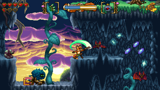 画像ギャラリー No.003のサムネイル画像 / Switch「キセツのキツネ」，2020年12月24日に発売。RPGとシューティング要素が融合したアクションゲーム