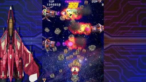 画像ギャラリー No.018のサムネイル画像 / Switch「雷電IV×MIKADO remix」が2021年4月22日に発売。雷電IVにリミックスBGMと新機能が加えられた，ゲーセンミカドとのコラボ作品