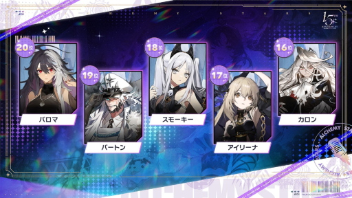 画像ギャラリー No.016のサムネイル画像 / 「白夜極光」1.5周年放送を総まとめ。フェラール，アズール，ヴィック，ヒイロ，エルシー，ゴルディがバンドを結成？