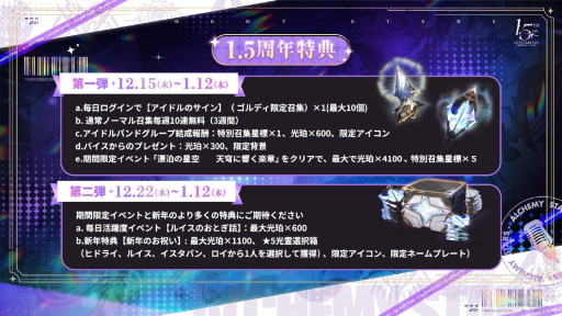 画像ギャラリー No.032のサムネイル画像 / 「白夜極光」1.5周年放送を総まとめ。フェラール，アズール，ヴィック，ヒイロ，エルシー，ゴルディがバンドを結成？