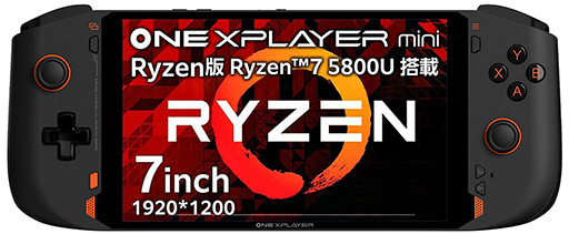 画像ギャラリー No.001のサムネイル画像 / 小型ゲームPC「ONEXPLAYER mini」Ryzen 7 5800U搭載モデルが5月13日に発売。早期割引キャンペーンも実施中