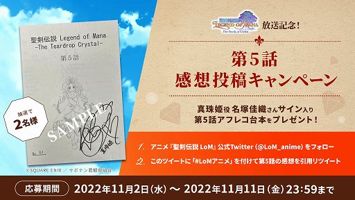 画像ギャラリー No.008のサムネイル画像 / アニメ「聖剣伝説 LoM」，第5話のWEB予告映像が公開に