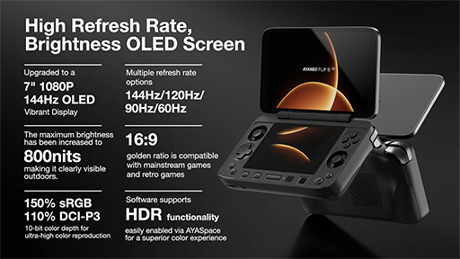 画像ギャラリー No.002のサムネイル画像 / Nintendo DS風携帯型ゲームPC「AYANEO FLIP」シリーズ新モデルのクラウドファンディングキャンペーンがはじまる。最新CPU＆TMRスティックを採用