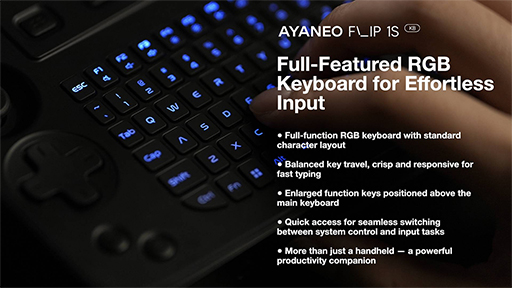 画像ギャラリー No.005のサムネイル画像 / Nintendo DS風携帯型ゲームPC「AYANEO FLIP」シリーズ新モデルのクラウドファンディングキャンペーンがはじまる。最新CPU＆TMRスティックを採用