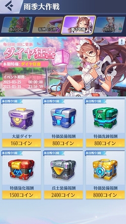 画像ギャラリー No.005のサムネイル画像 / 「戦姫コマンドー」，雨季大作戦イベントを3月31日まで開催中