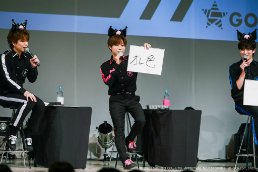 画像ギャラリー No.007のサムネイル画像 / 幹部たちがクロミにアピール！　「GOALOUS5×クロミ トークイベントinサンリオピューロランド」第1部レポート