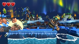 画像ギャラリー No.005のサムネイル画像 / Switch「Stitchy in Tooki Trouble」の配信がスタート。トウモロコシの奪還を目指す，コミカルなビジュアルが特徴の横スクロールアクション