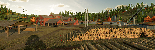 画像ギャラリー No.005のサムネイル画像 / 「Farming Simulator 22」のプラチナエディション向けの最新マップ“Silverrun Forest”を紹介する最新トレイラー公開。テーマは，森が広がるアメリカ北西部