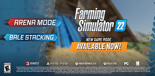 画像ギャラリー No.007のサムネイル画像 / 対人戦農業が正式開幕。「Farming Simulator 22」PvPマルチプレイモード“Arena＆Bale Stacking”を公開