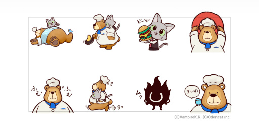 画像ギャラリー No.005のサムネイル画像 / Switch版「くまのレストラン」発売を記念してLINEスタンプがリリース