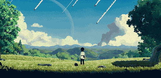 画像ギャラリー No.001のサムネイル画像 / 緑あふれる惑星に，黒光りする機械の大群。手描きアニメのような美しい世界を冒険するパズルADV「Planet of Lana」が発売
