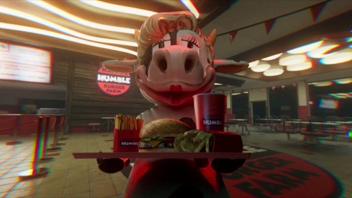 画像ギャラリー No.002のサムネイル画像 / 「Happy's Humble Burger Farm」が配信開始。おかしな客や経営者を相手に耐え忍ぶホラー系レストラン運営シム