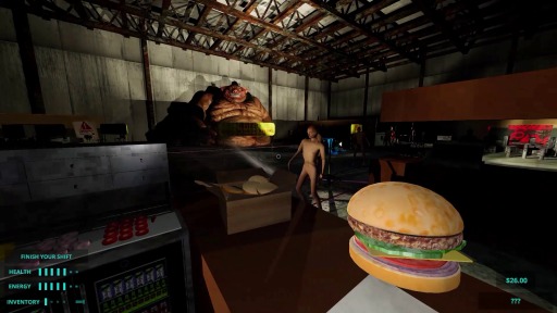 画像ギャラリー No.005のサムネイル画像 / 「Happy's Humble Burger Farm」が配信開始。おかしな客や経営者を相手に耐え忍ぶホラー系レストラン運営シム