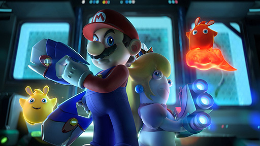 画像ギャラリー No.009のサムネイル画像 / Switch「マリオ＋ラビッツ最新作（仮称）」の最新画像が公開。闇の力を持つ巨大な敵から星を救うため，マリオとラビッツが宇宙を旅する