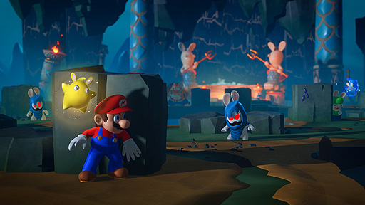 画像ギャラリー No.014のサムネイル画像 / Switch「マリオ＋ラビッツ最新作（仮称）」の最新画像が公開。闇の力を持つ巨大な敵から星を救うため，マリオとラビッツが宇宙を旅する