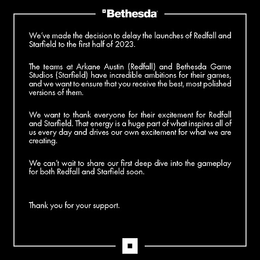 画像ギャラリー No.001のサムネイル画像 / Bethesda Softworks，「Redfall」と「Starfield」の発売時期を2023年に延期