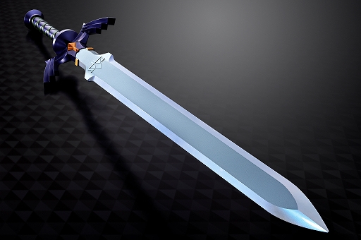 画像ギャラリー No.001のサムネイル画像 / 「ゼルダの伝説」のマスターソードを全長約105cmのサイズで立体化。SEやゼルダのBGMを多数収録し，振動ギミックも内蔵
