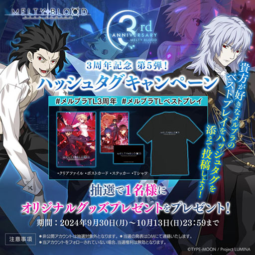 画像ギャラリー No.006のサムネイル画像 / 「MELTY BLOOD: TYPE LUMINA」，発売3周年を記念した特設サイトを本日開設。年表の閲覧や間違い探しを楽しめる