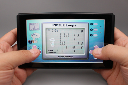 画像ギャラリー No.006のサムネイル画像 / 懐かしい液晶ゲーム機を画面の中に再現した「ピクセルパズル＆ウォッチコレクション」を紹介。実物を触っている気分になれる演出にも注目