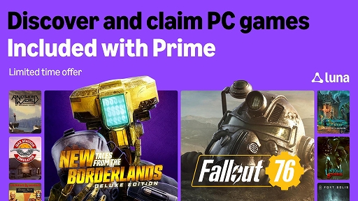 画像ギャラリー No.001のサムネイル画像 / 「Fallout 76」などが期間限定で無料に。Amazon，Prime会員向け無料ゲームのラインナップを更新