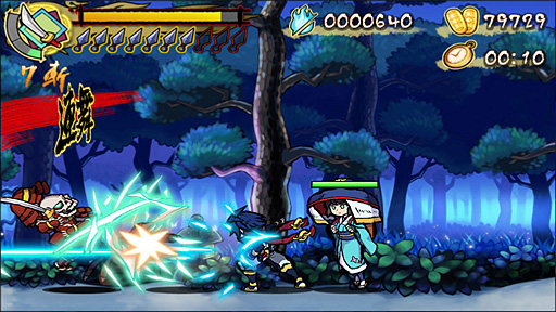 画像ギャラリー No.004のサムネイル画像 / PC版「退魔忍法帖〜妖怪地獄変〜」のSteamストアページが公開。忍術やクナイ，刀で妖怪を倒していく，F K Digital開発の2Dアクション