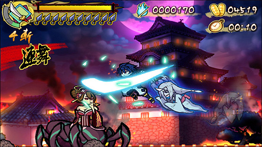 画像ギャラリー No.005のサムネイル画像 / PC版「退魔忍法帖〜妖怪地獄変〜」のSteamストアページが公開。忍術やクナイ，刀で妖怪を倒していく，F K Digital開発の2Dアクション