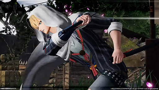 画像ギャラリー No.005のサムネイル画像 / 「刀剣乱舞無双」，刀剣男士“山姥切国広”の紹介映像を公開。刀と鞘の二刀連撃アクションで戦場を駆け回る，第五部隊隊長