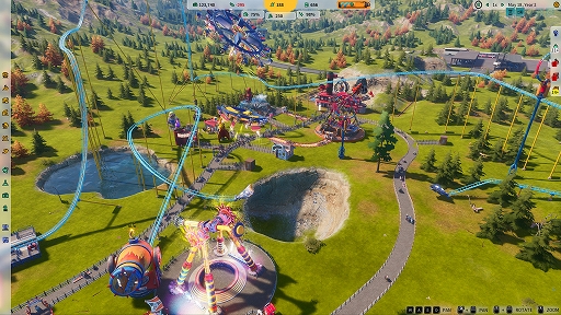画像ギャラリー No.012のサムネイル画像 / テーマパーク運営ゲーム「Park Beyond」の最新映像が公開に。ジェットコースターを製作するインゲームシーンが確認できる