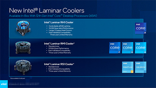 画像ギャラリー No.020のサムネイル画像 / Intel，デスクトップ＆ノートPC向け第12世代Coreプロセッサ計50製品を発表
