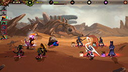 画像ギャラリー No.013のサムネイル画像 / ターン制ローグライク探索ADV「Sandwalkers」，Steamで正式リリース。4人でパーティを組み，絶え間なく地形が変わる世界を開拓しよう